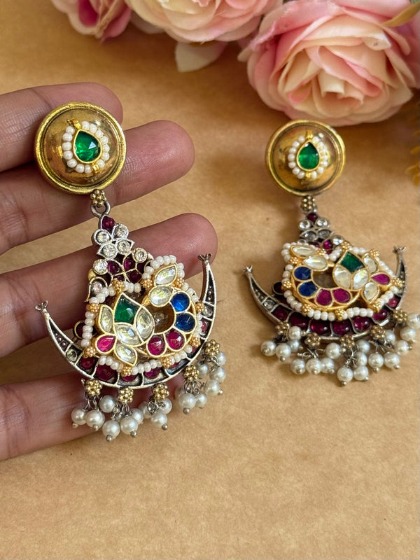 SONIYA PACHI KUNDAN EARINGS image 0