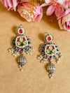 JAANISAR PACHI KUNDAN EARINGS image 0