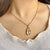 A-Flower Pendant Necklace for Women, Gold Plated Chain for Women, Pendant Necklace for Women and Girls, Flower Pendant Chain for Women and Girls image 0