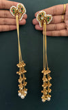 KASHMIRI PACHI KUNDAN EARINGS image 1