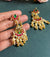 CAMEL PACHI KUNDAN EARRINGS image 0