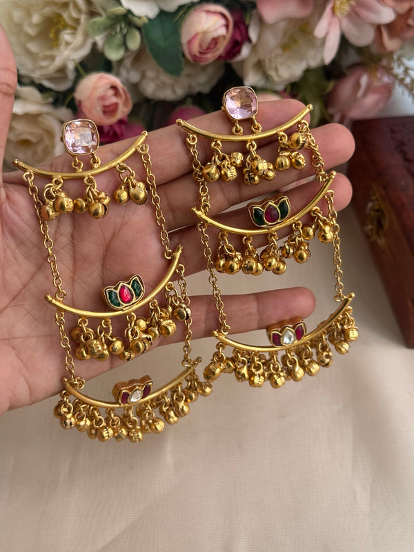3 layer Kashmiri earrings image 0