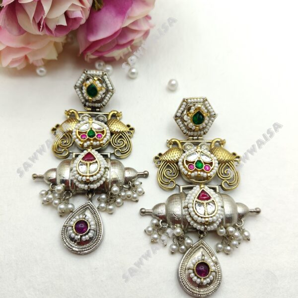 RAJWADI KUNDAN EARINGS