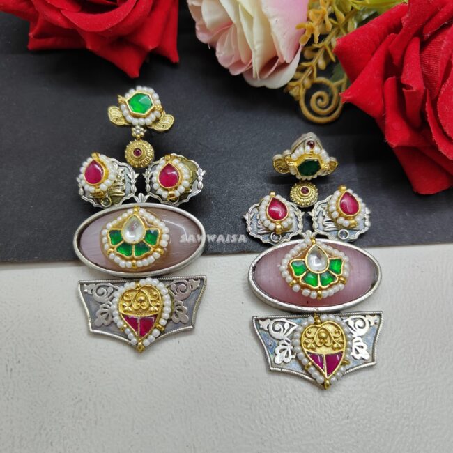 PINK JALIMA EARINGS