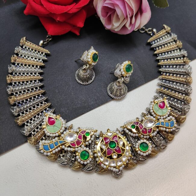 MULTI JODHPURI NECKLACE