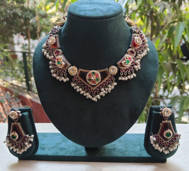 CHANDNI RUBY STONE NECKLACE