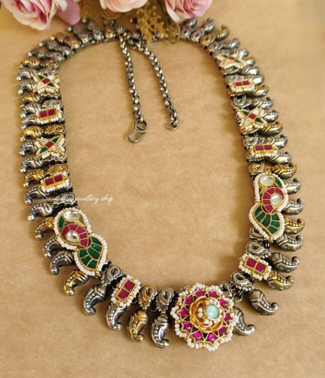 MAYA PREMIUM PACHI KUNDAN NECKLACE