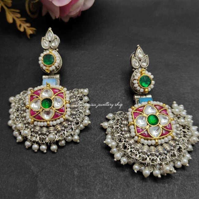 SONEYA SILVER REPLICA EARINGS