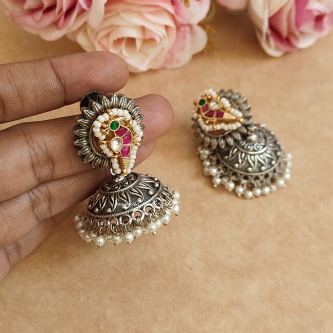 PAKSHI PACHI KUNDAN JHUMKIS