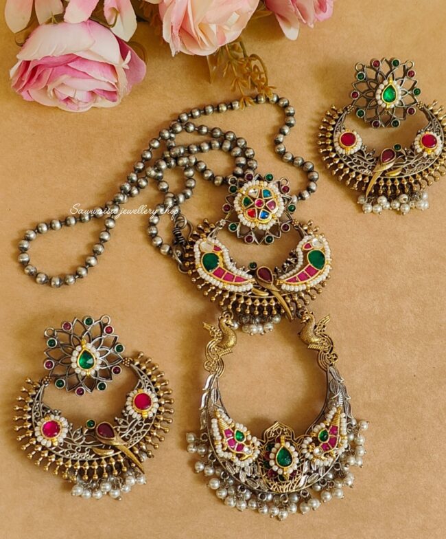 VAANI PACHI KUNDAN NECKLACE