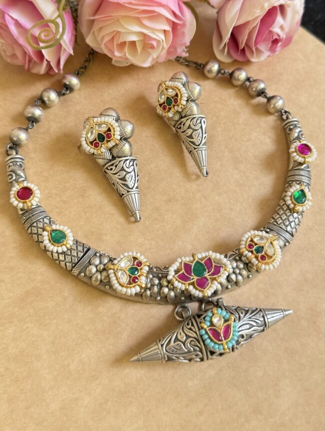 GAURI PACHI KUNDAN NECKLACE