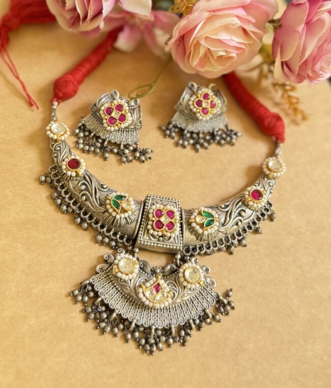 MAYA PACHI KUNDAN NECKLACE