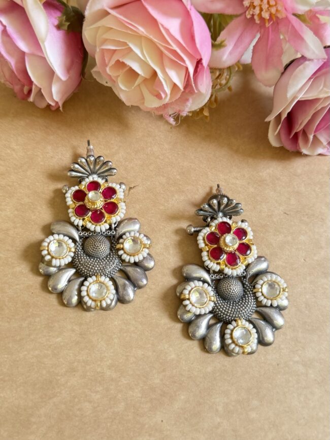 GUL PACHI KUNDAN EARINGS