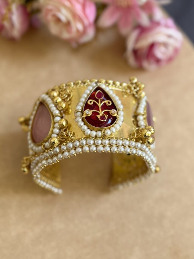 A-GOLD PACHI KUNDAN KADA D3
