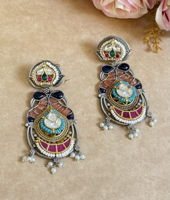 SHERSI PACHI KUNDAN EARINGS
