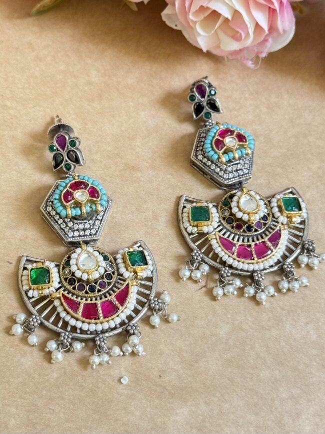 INDRI PACHI KUNDAN EARINGS