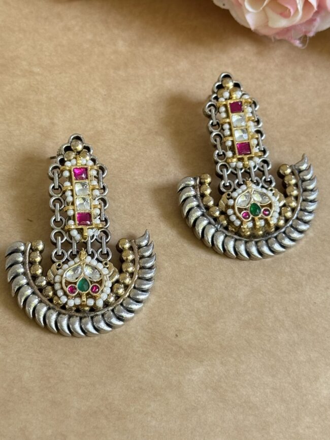 ANKHIYA PACHI KUNDAN EARINGS