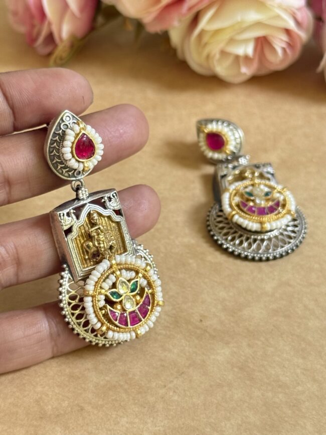 ISHARA PACHI KUNDAN EARINGS