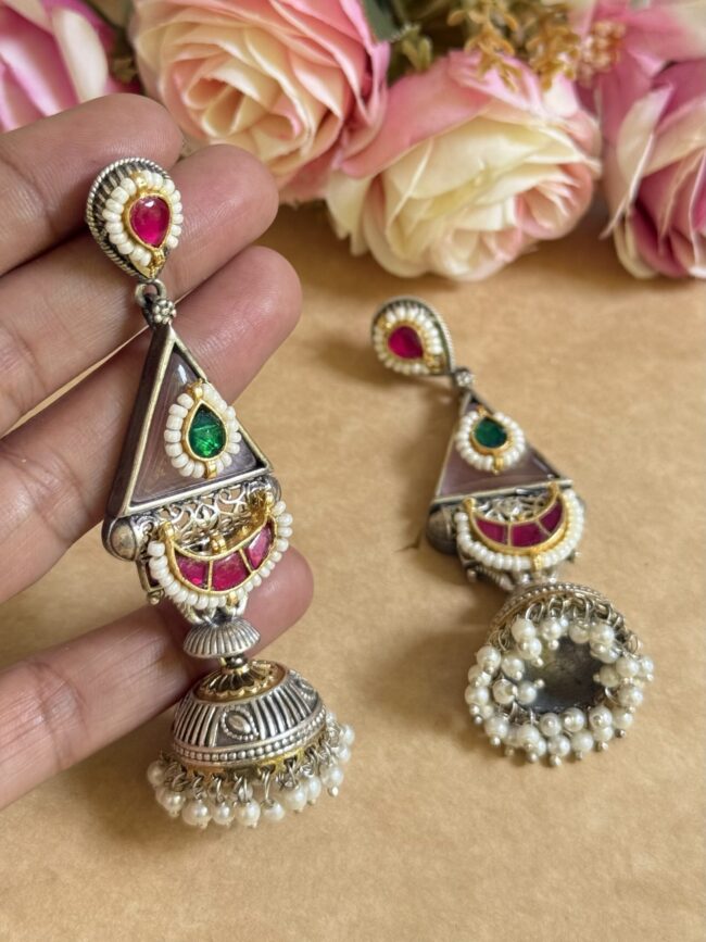 KHAFA PACHI KUNDAN EARINGS