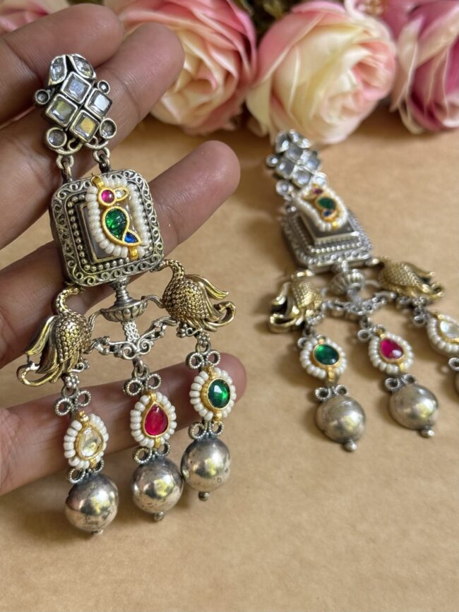 NIGAH PACHI KUNDAN EARINGS