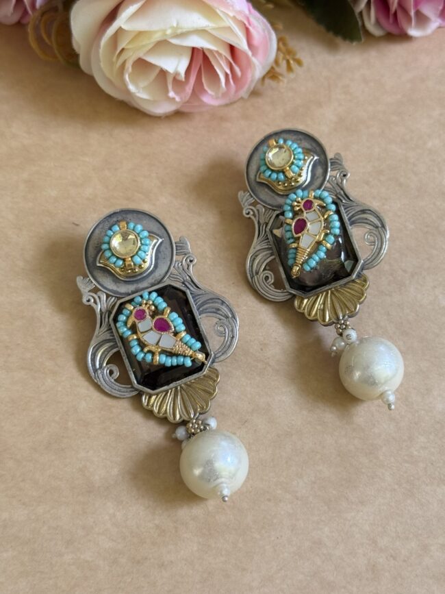 RUBARU PACHI KUNDAN EARINGS