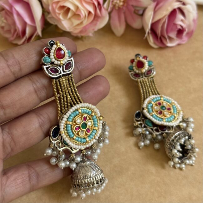 ZAYKA PACHI KUNDAN EARINGS