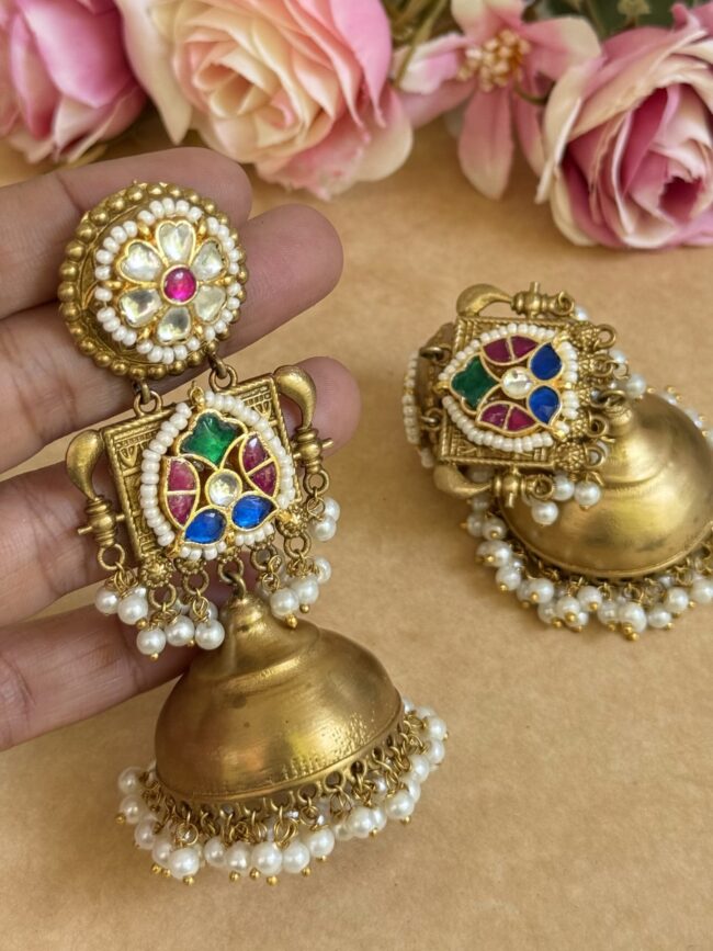 AARZOO PACHI KINDAN EARINGS