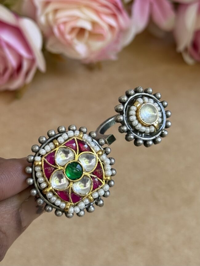 MAYA PACHI KUNDAN RING