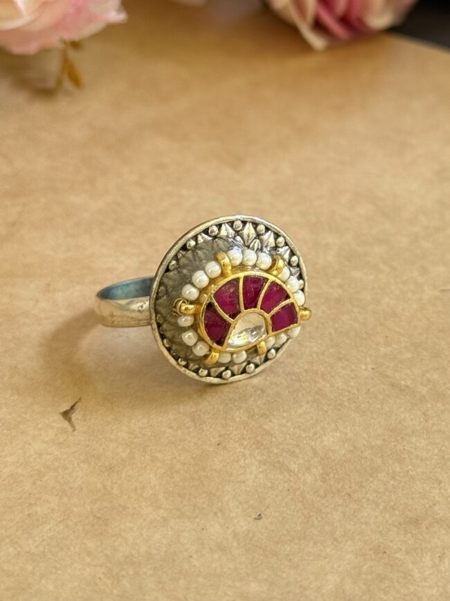 CHAHAT PACHI KUNDAN RING