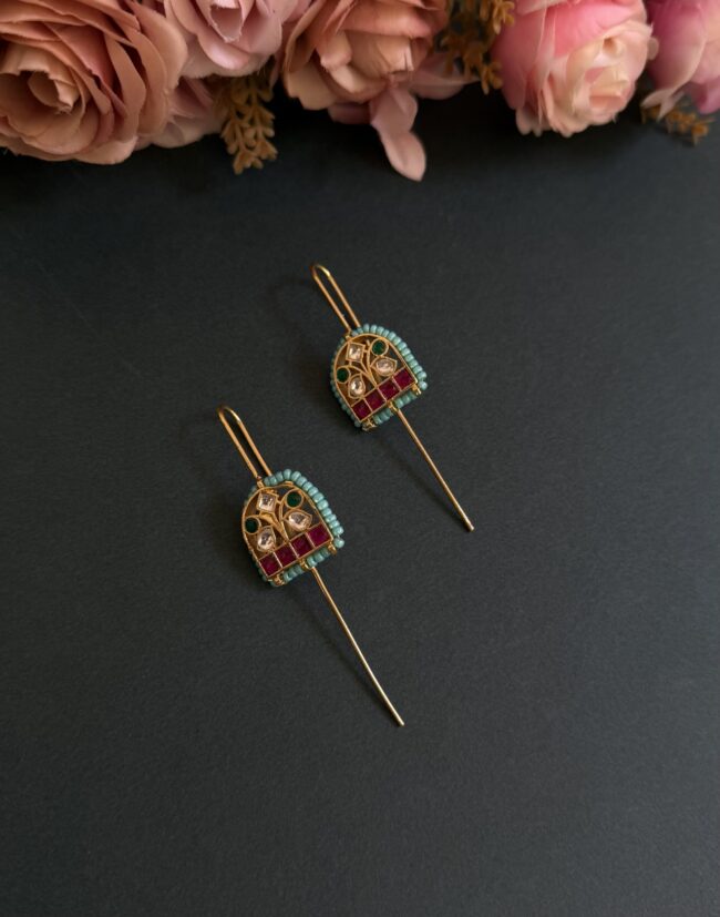 SIRI PACHI KUNDAN EARINGS