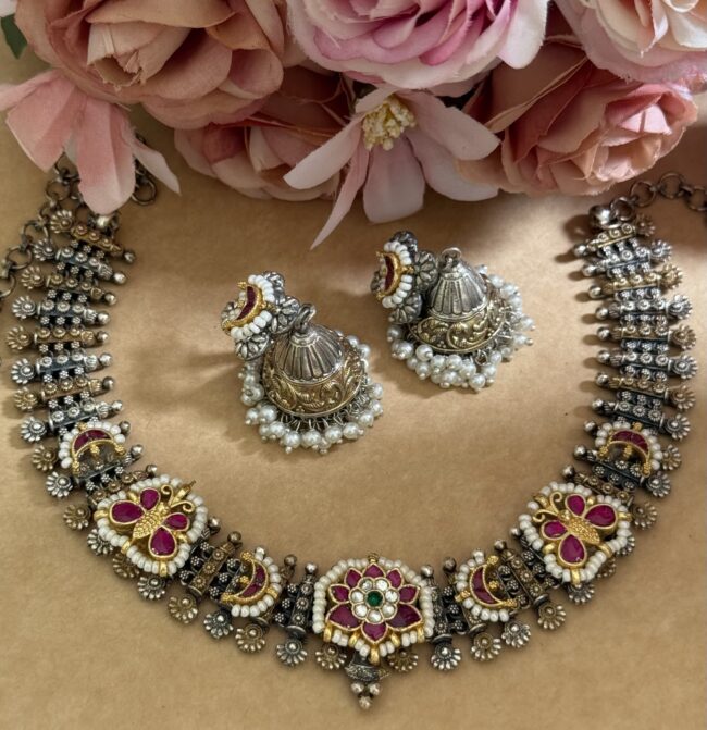 TULIP KUNDAN NECKLACE