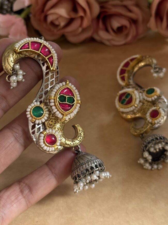 KUNDAN DUALTONE RAJHANS EARCUFF