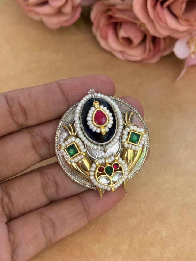 NETRA PACHI KUNDAN RING