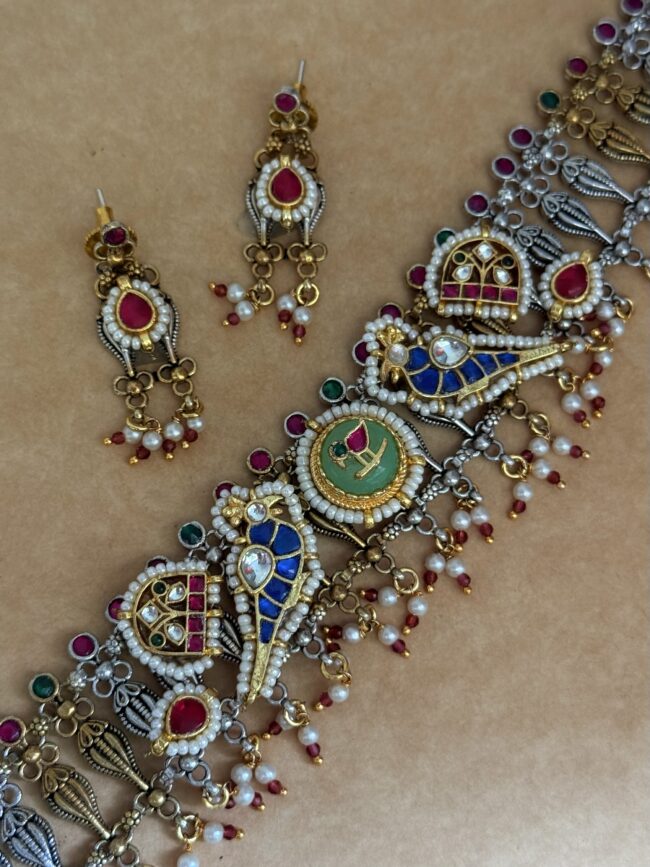 A-NEELA PAKSHI NECKLACE